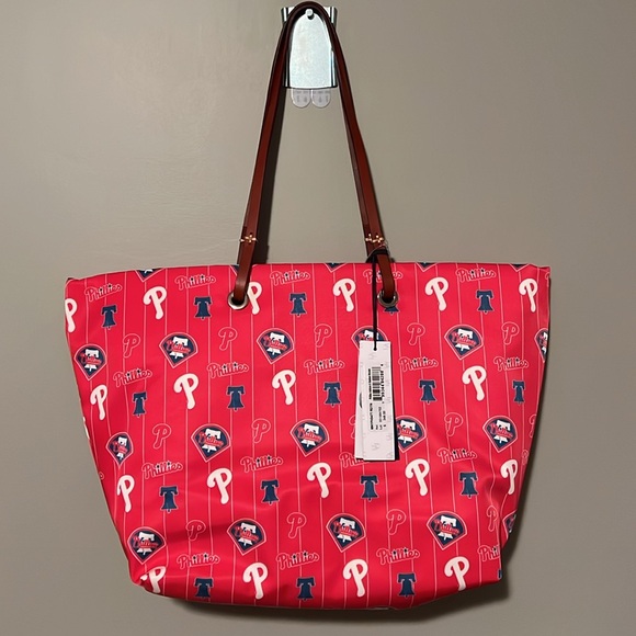 NWT Dooney & Bourke Phillies Baseball Tote Bag Purse - Picture 3 of 6